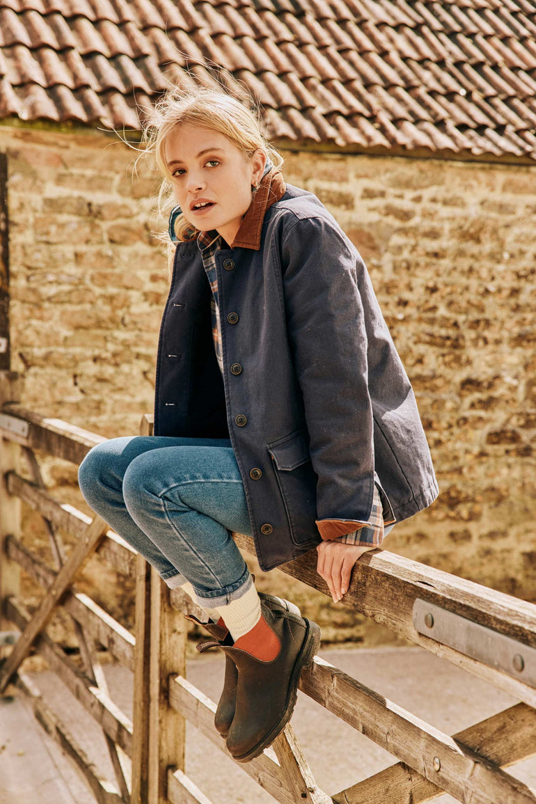 Thurso Navy Barn Coat