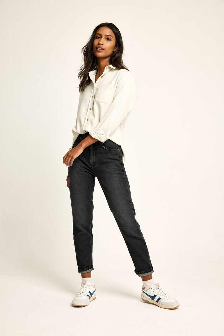 Bibury Herringbone Ecru Shirt