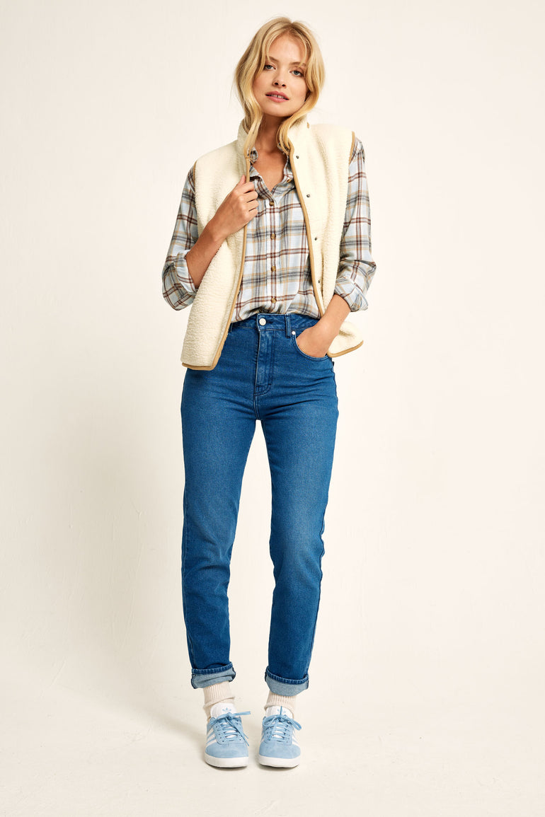 Alkham Ecru Sherpa Gilet