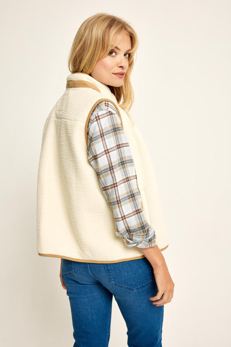 Alkham Ecru Sherpa Gilet