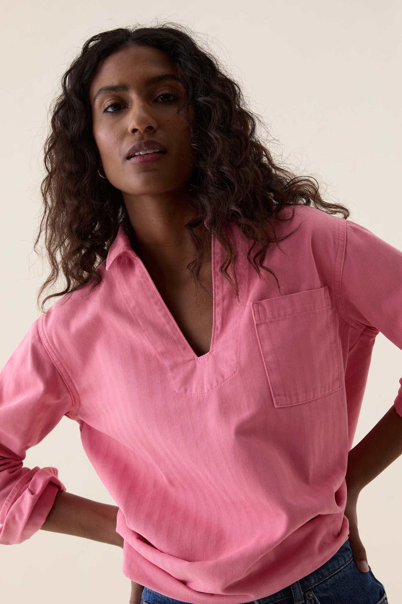 Mayfield Rose Herringbone Deck Shirt