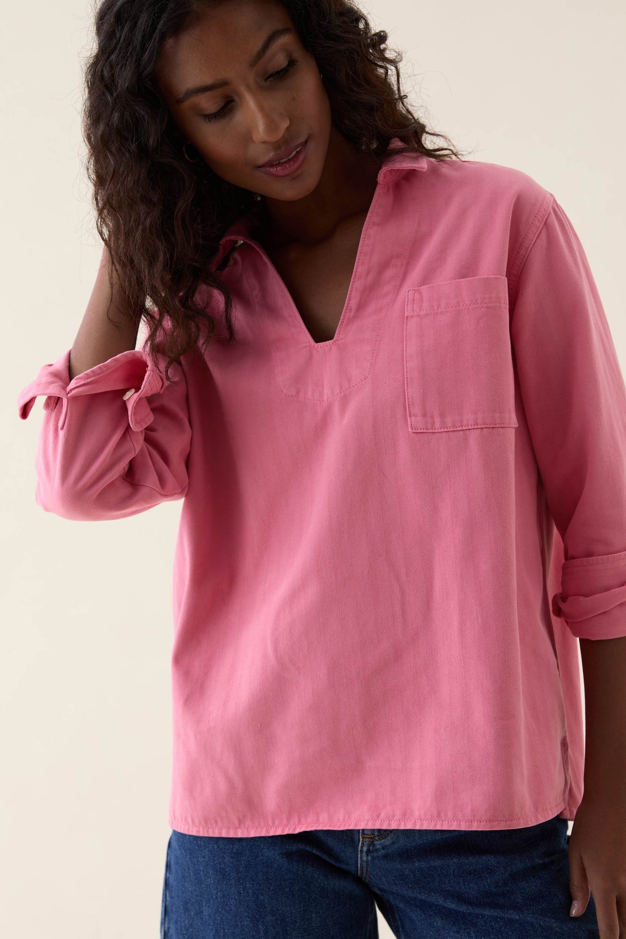 Mayfield Rose Herringbone Deck Shirt