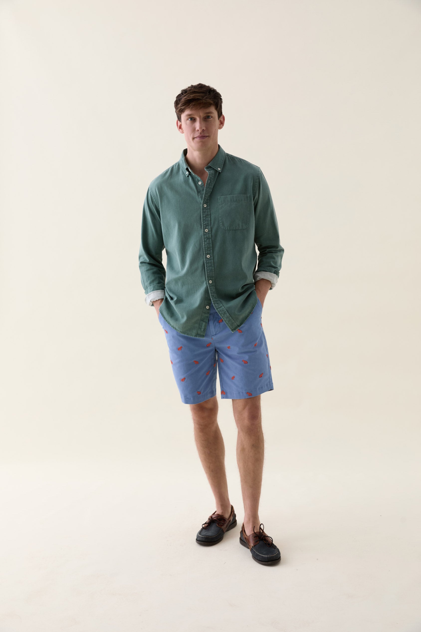 Midhurst Elephant Embroidered Shorts