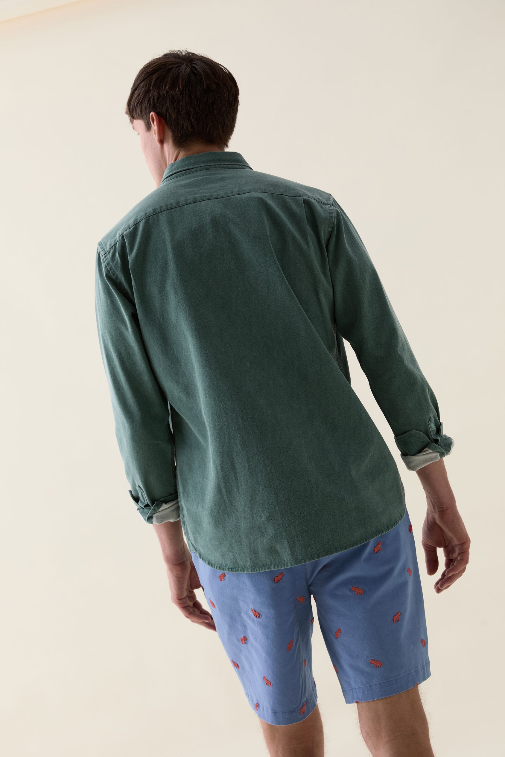 Midhurst Elephant Embroidered Shorts