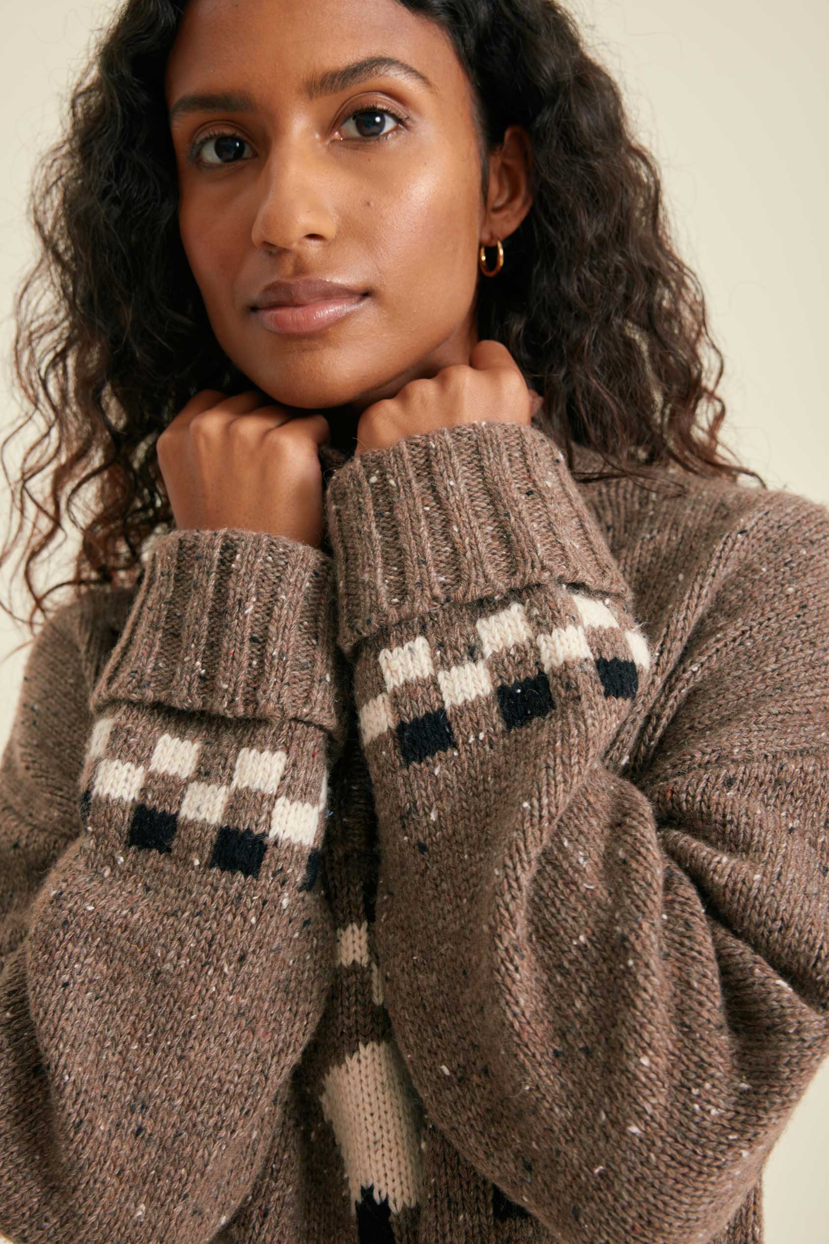 Montadale Sheep Half Zip Jumper