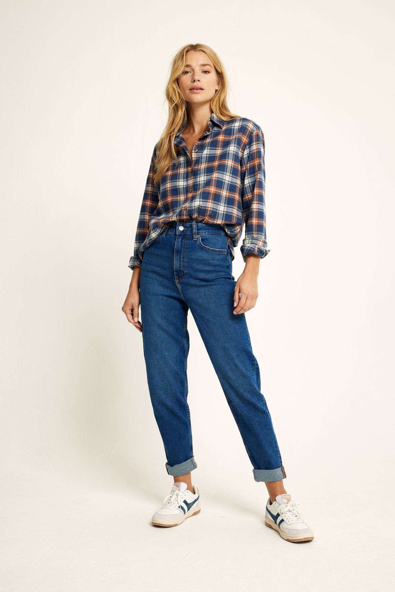 Smithton Navy Check Shirt