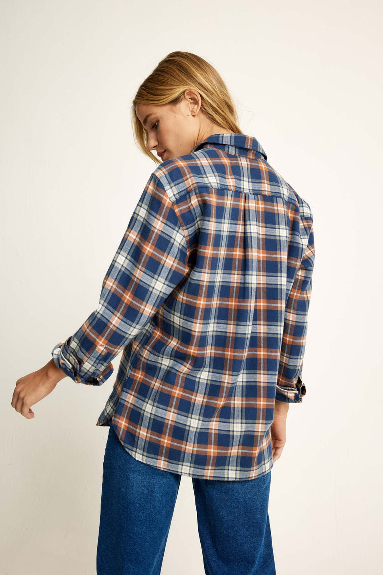 Smithton Navy Check Shirt