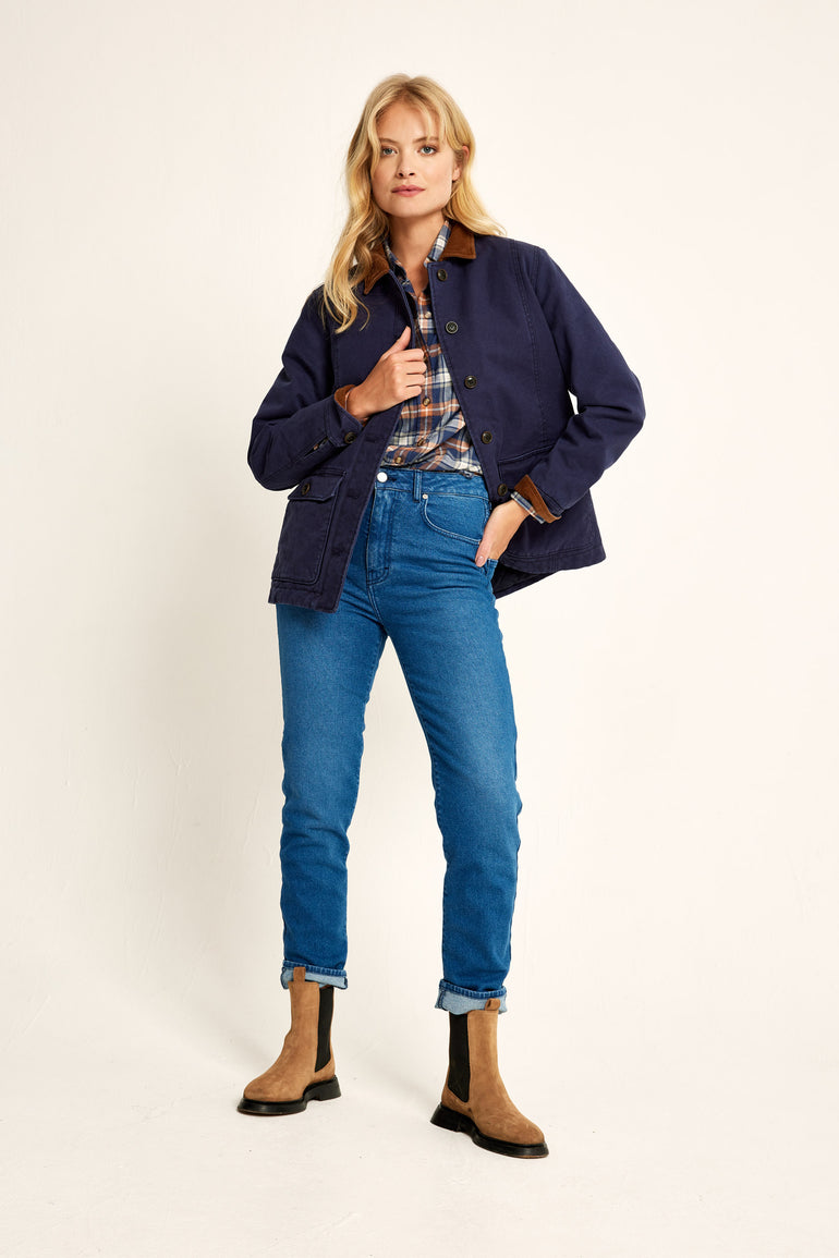 Thurso Navy Barn Coat