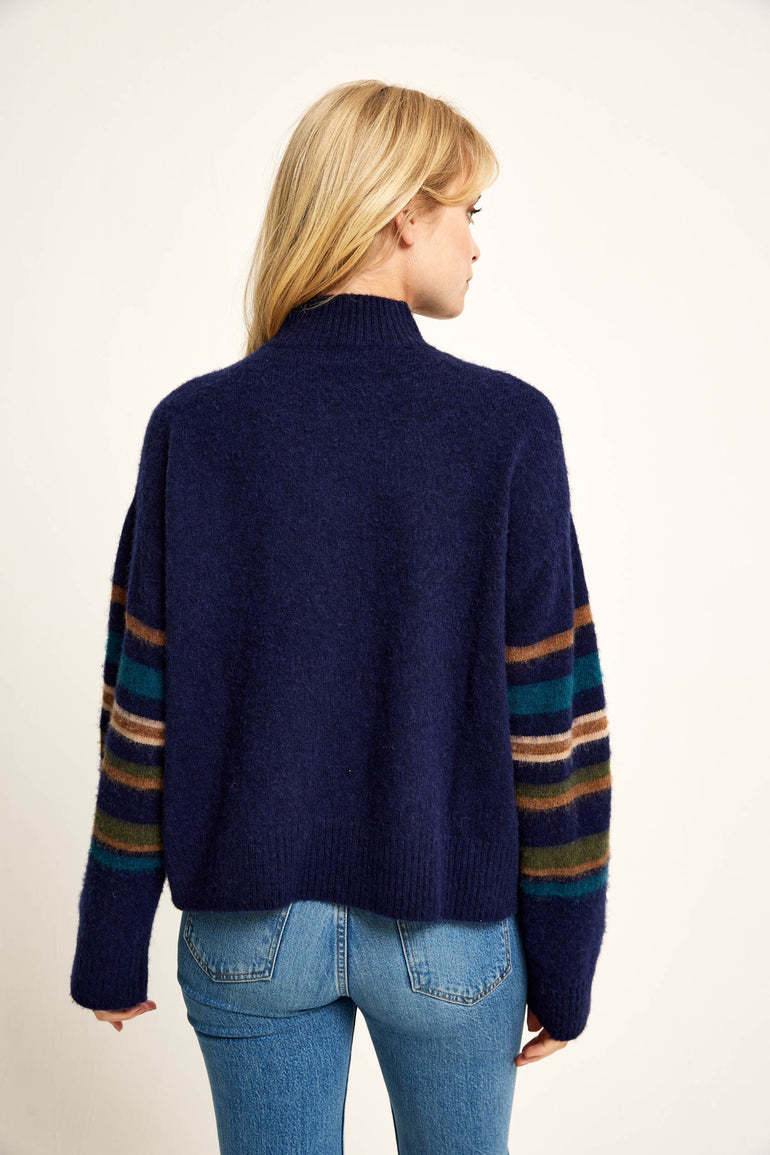 Forres Navy Stripe Jumper