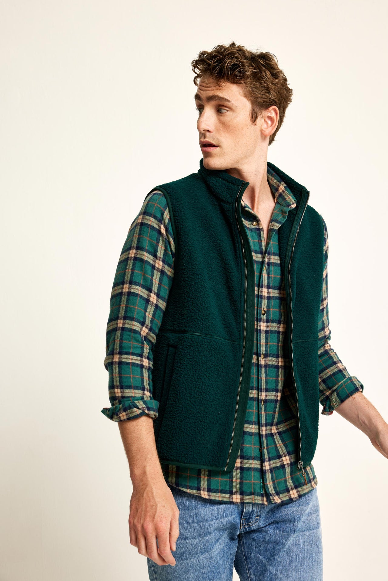 Kirkwall Pine Sherpa Gilet