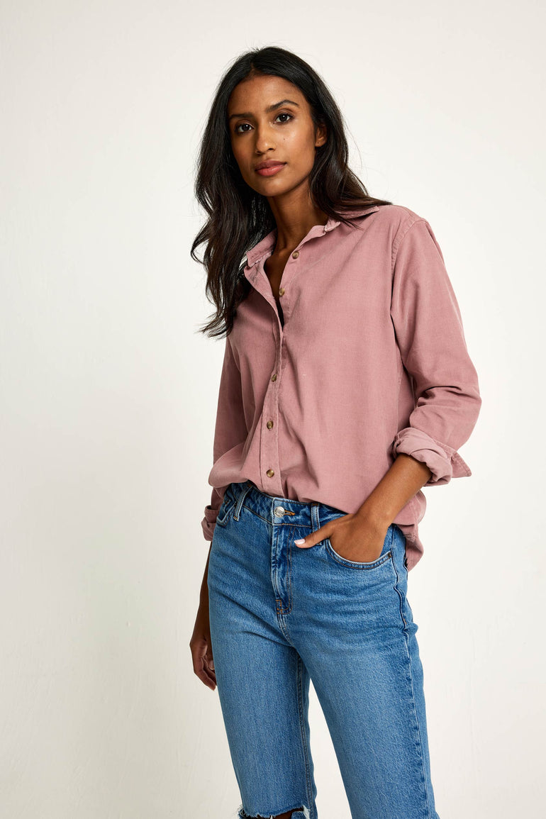 Stroud Dusty Pink Cord Shirt