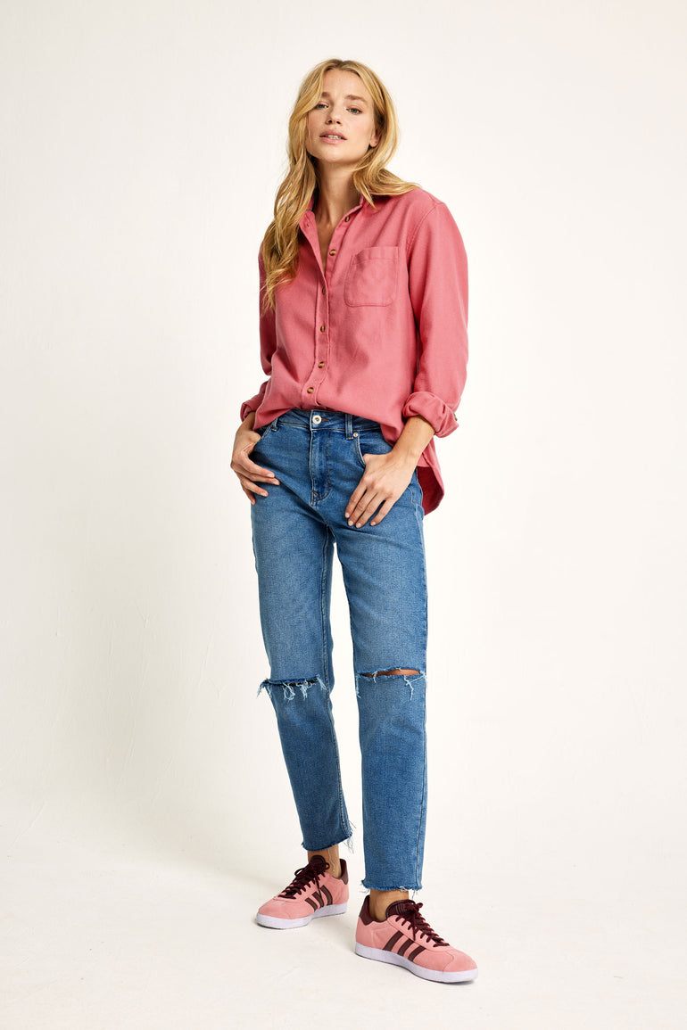 Bibury Dusty Rose Flannel Shirt