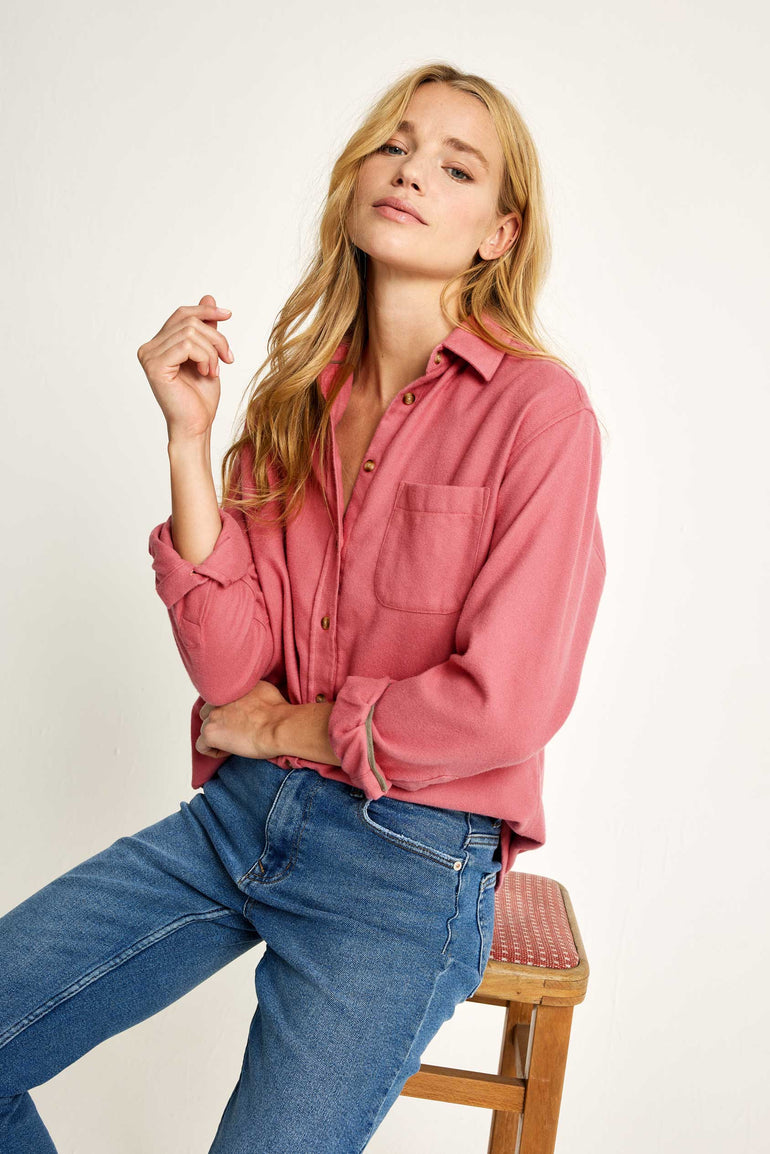 Bibury Dusty Rose Flannel Shirt
