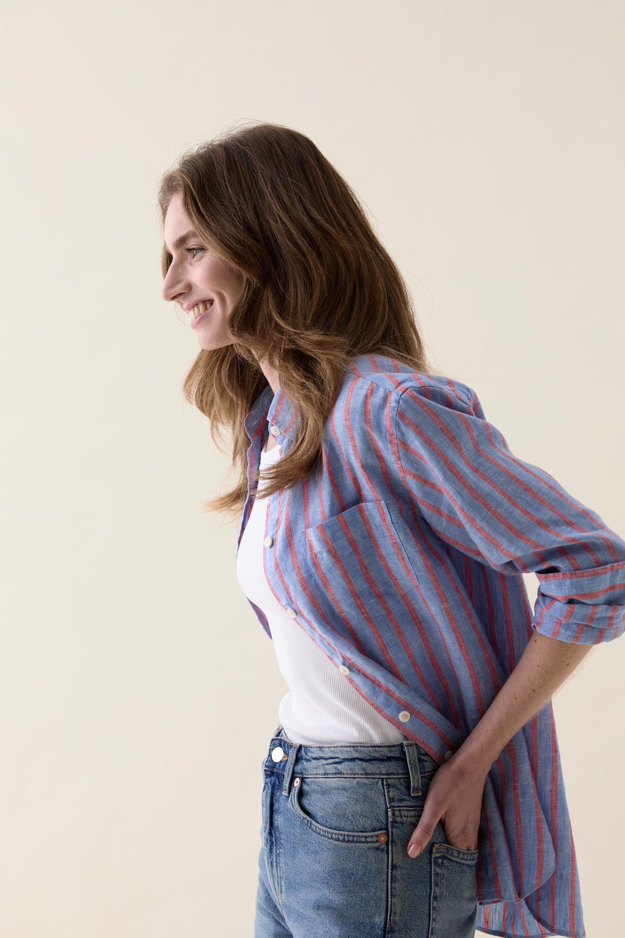 Slyfield Multi Stripe Linen Shirt