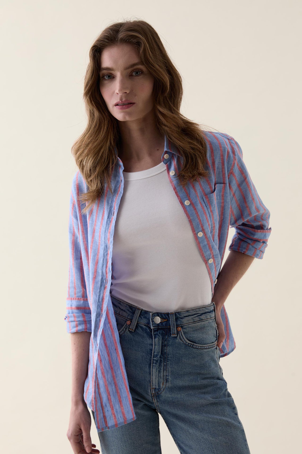 Slyfield Multi Stripe Linen Shirt
