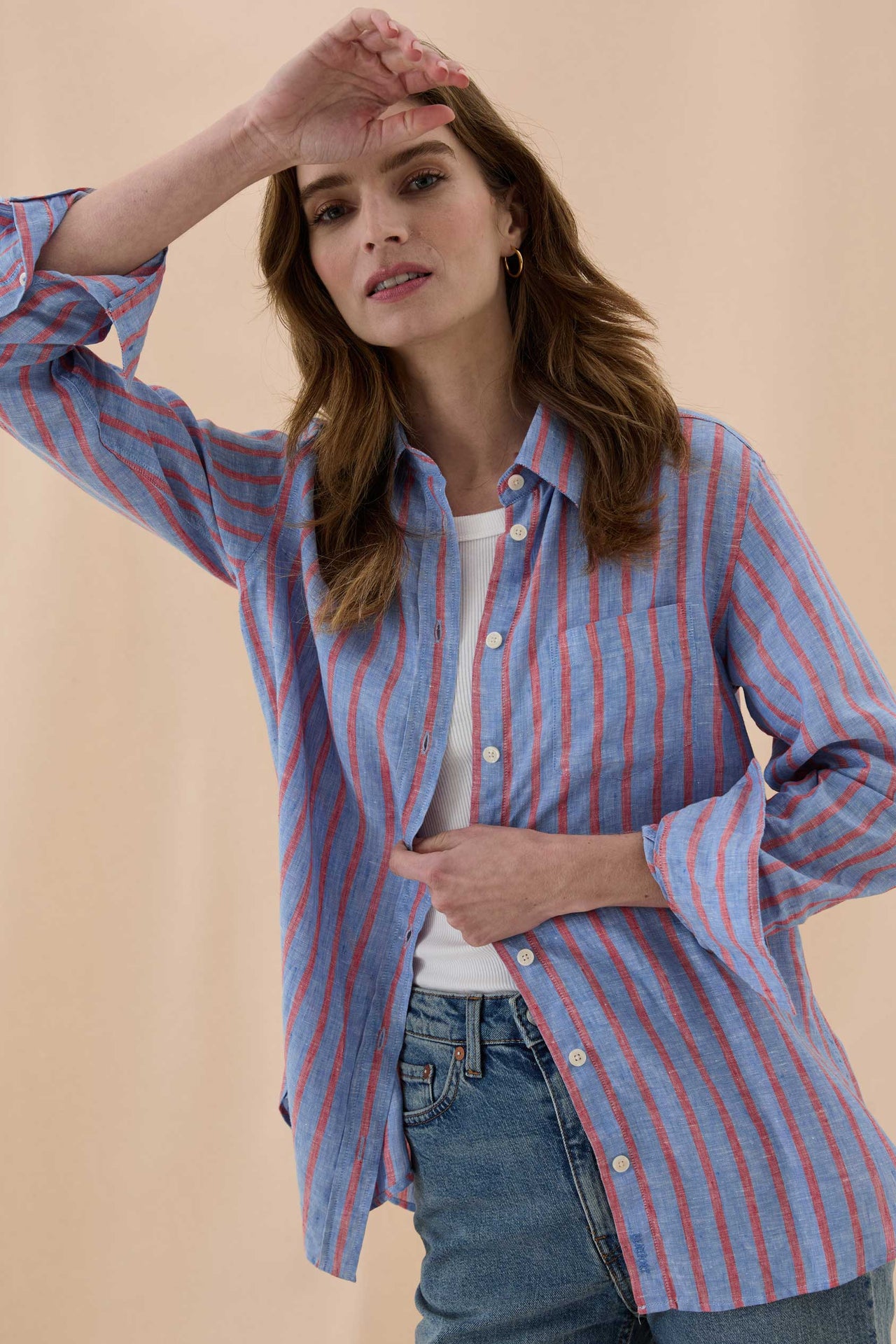 Slyfield Multi Stripe Linen Shirt