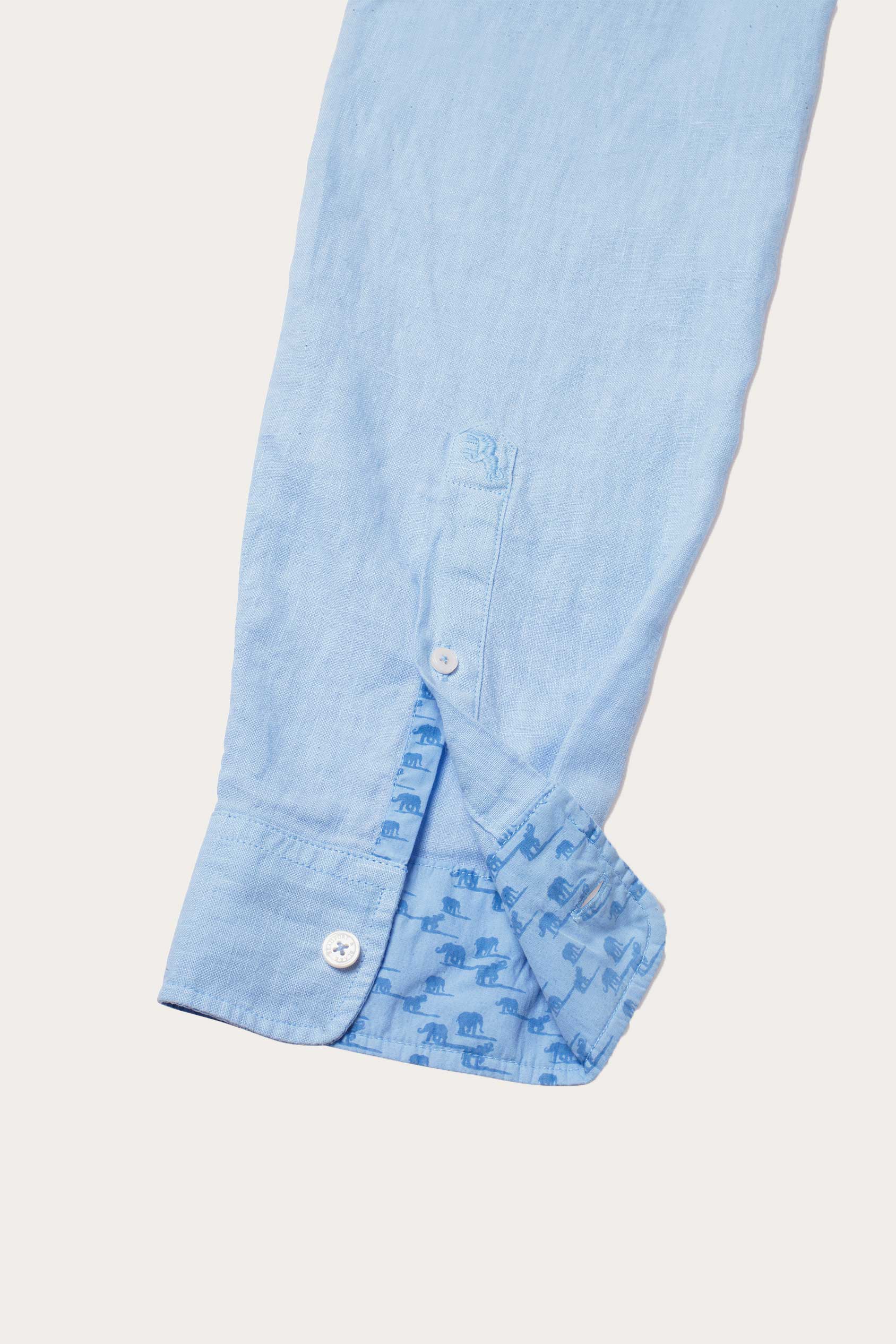 Upton Sky Garment Dye Linen Shirt