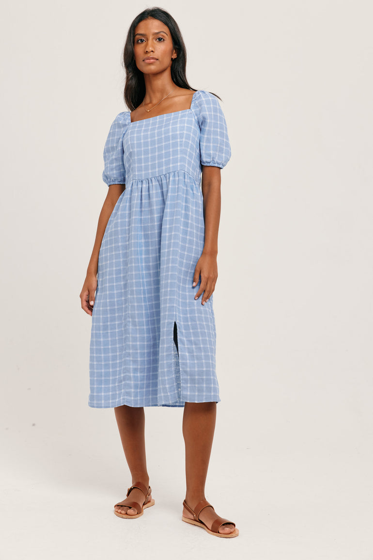 Whitestone Check Midi Dress