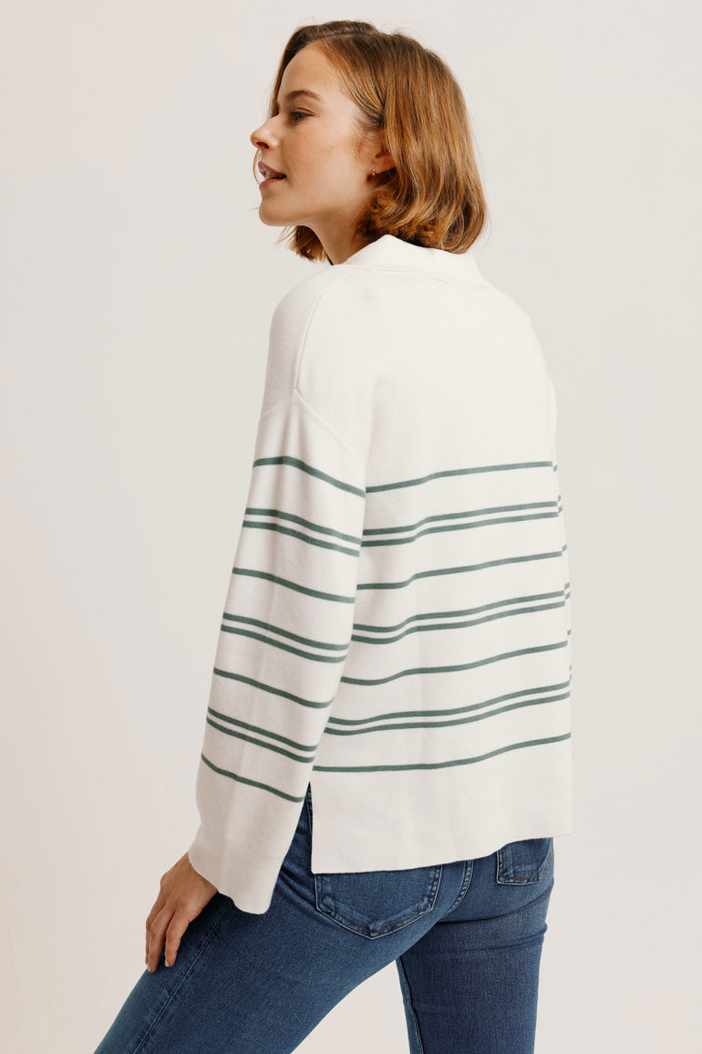 Northleigh Khaki Stripe Jumper