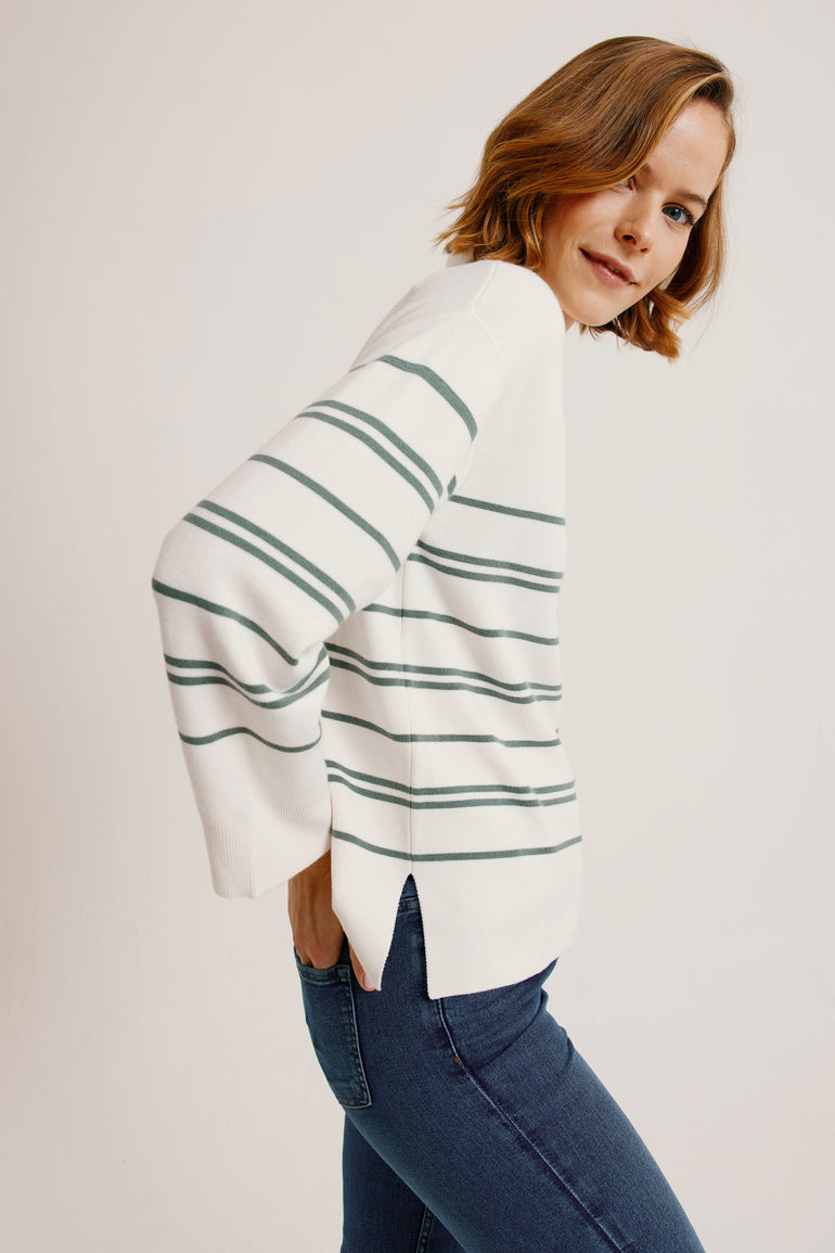Northleigh Khaki Stripe Jumper