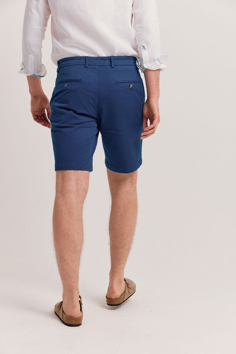 Brading Washed Navy Chino Shorts
