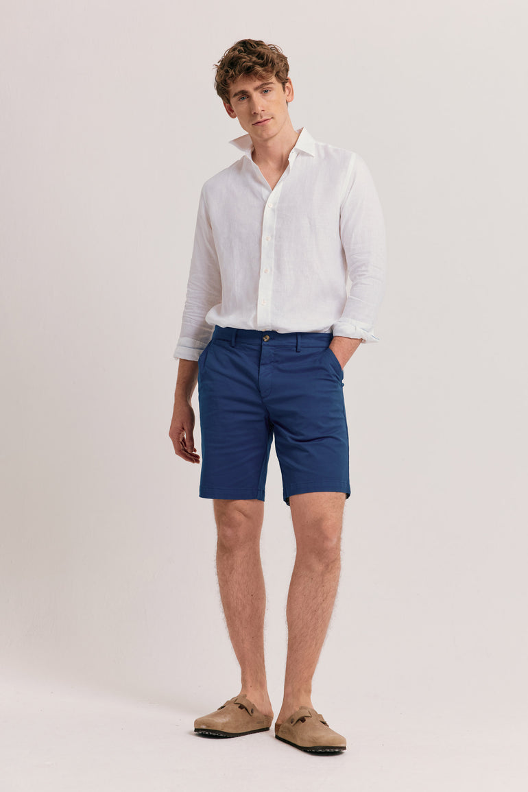Brading Washed Navy Chino Shorts