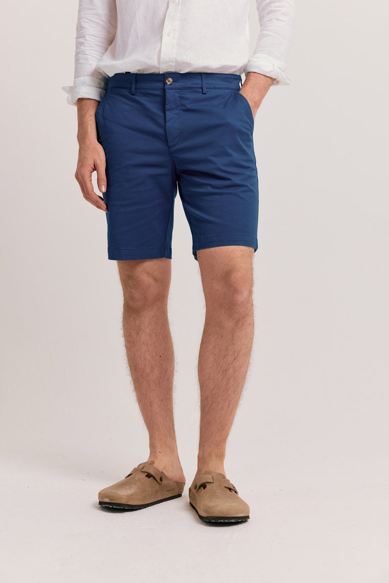 Brading Washed Navy Chino Shorts