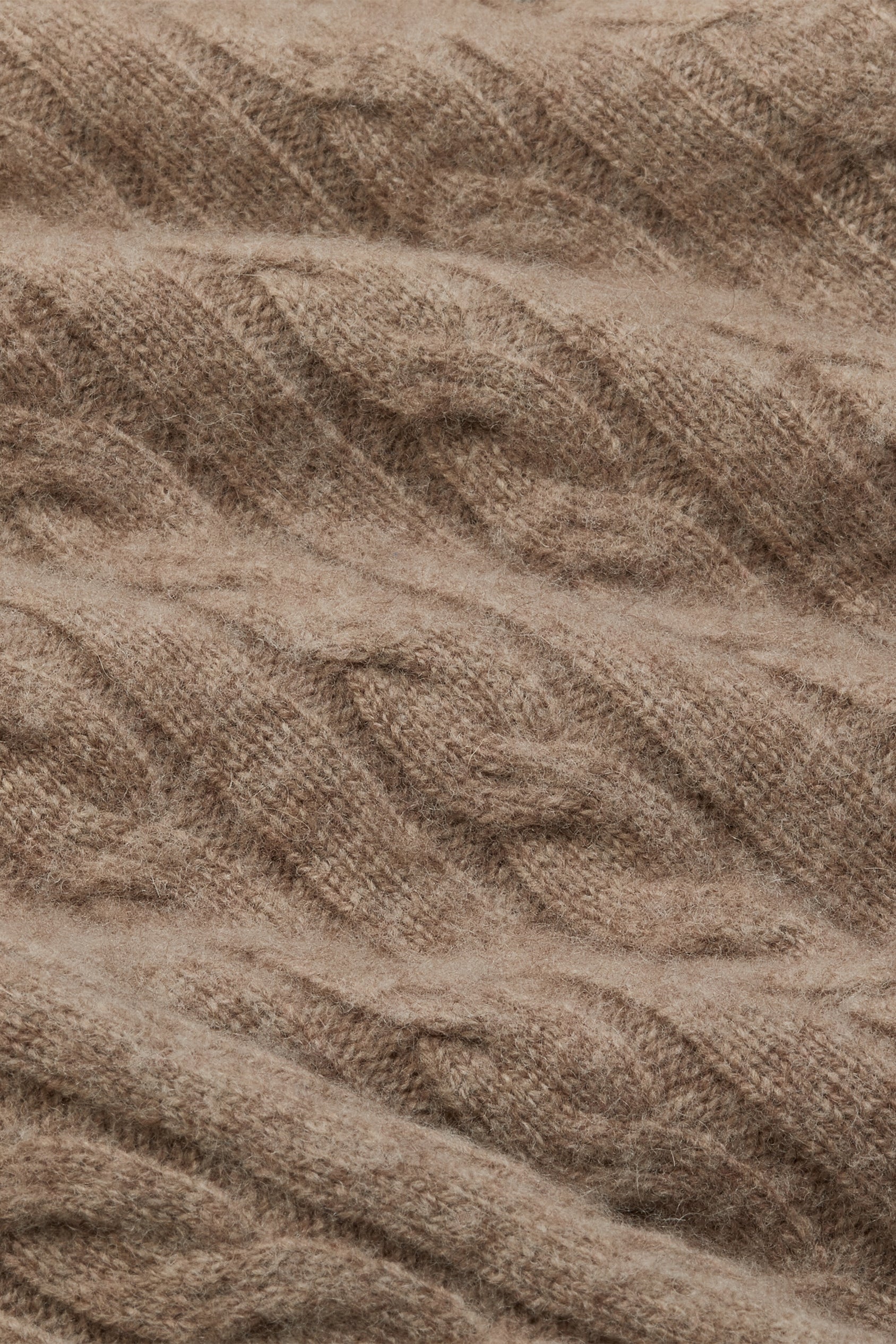 Close-up of brown textured fabric