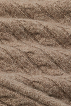 Close-up of brown textured fabric