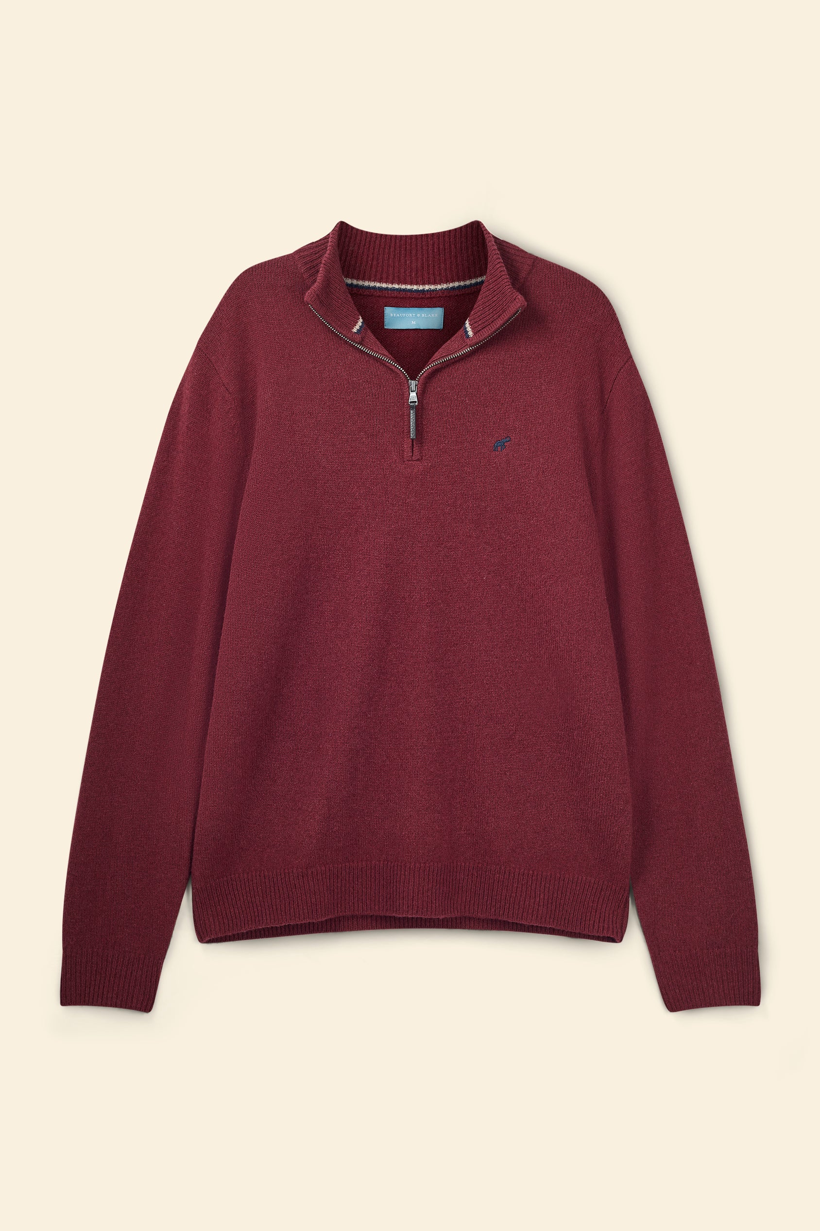 Colesbourne Merlot Half Zip Jumper