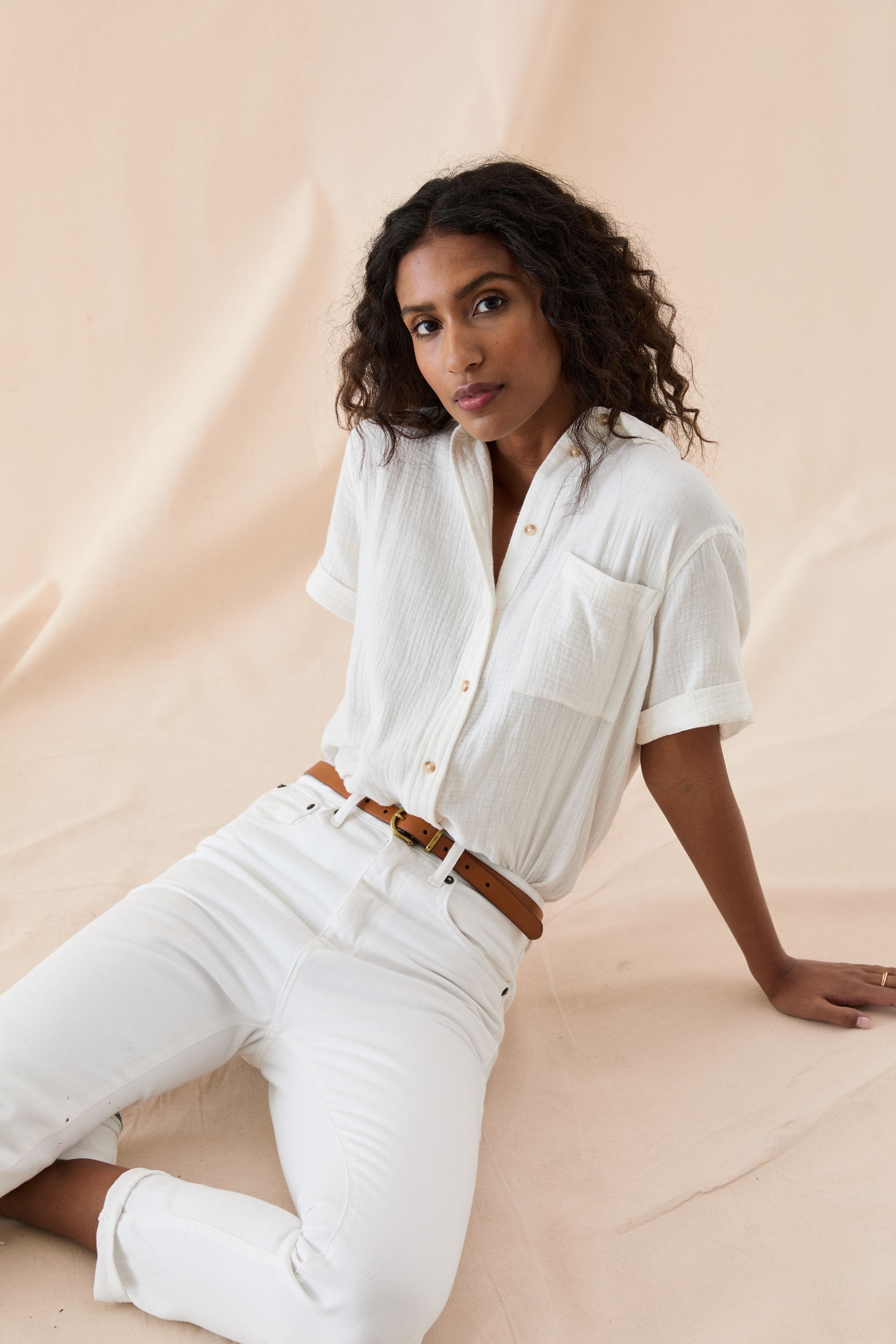 Barcombe White Double Cloth Shirt