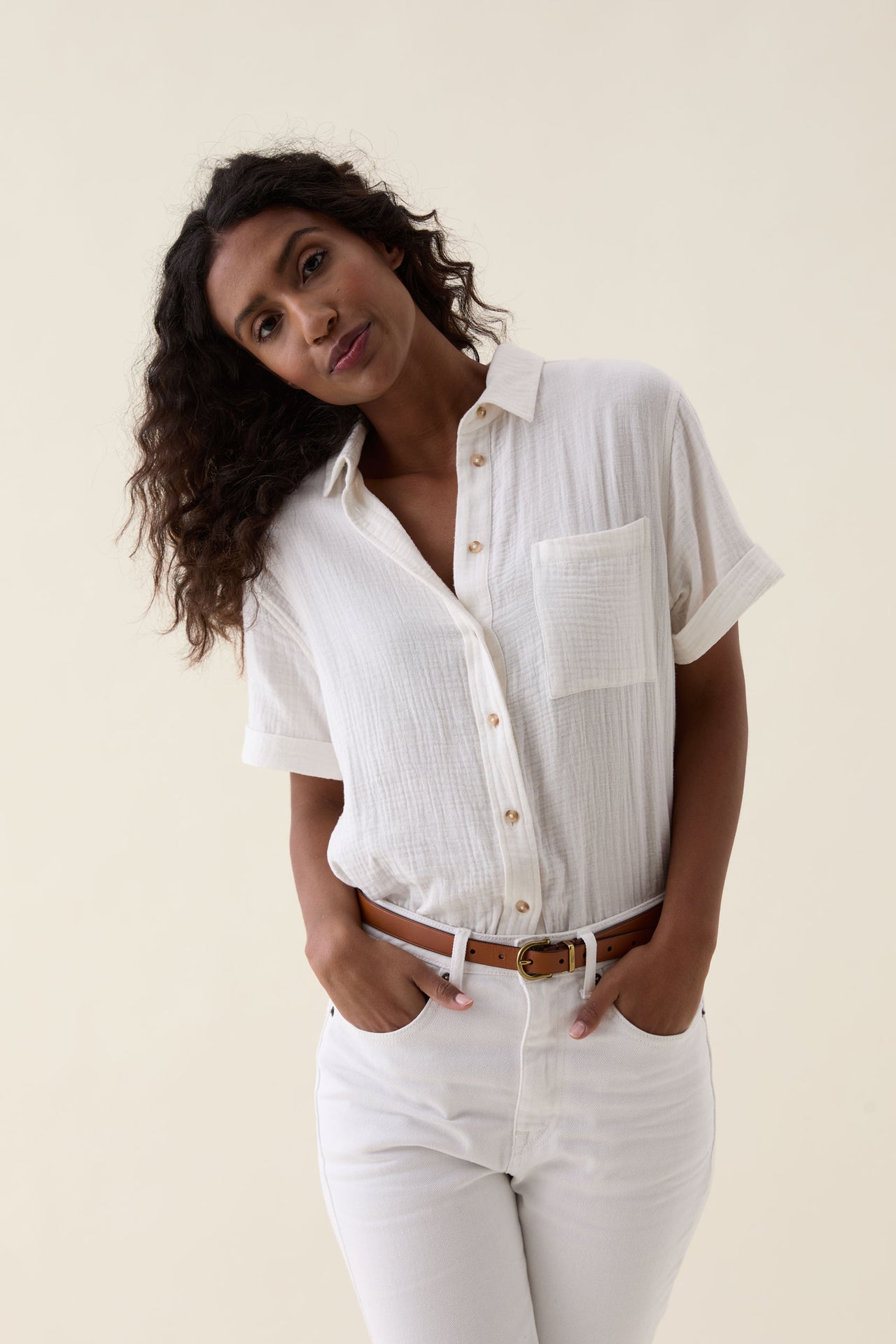 Barcombe White Double Cloth Shirt