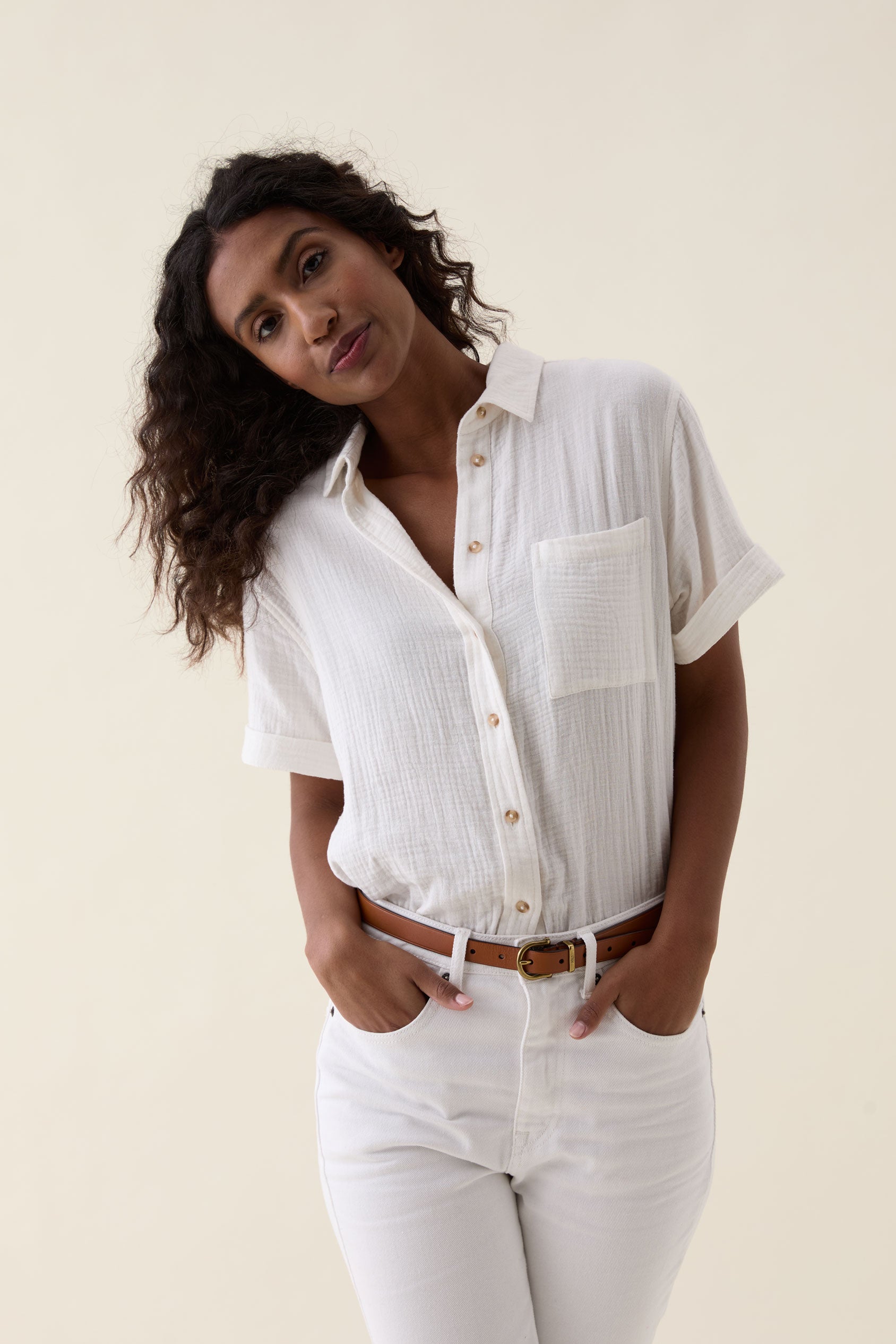 Barcombe White Double Cloth Shirt