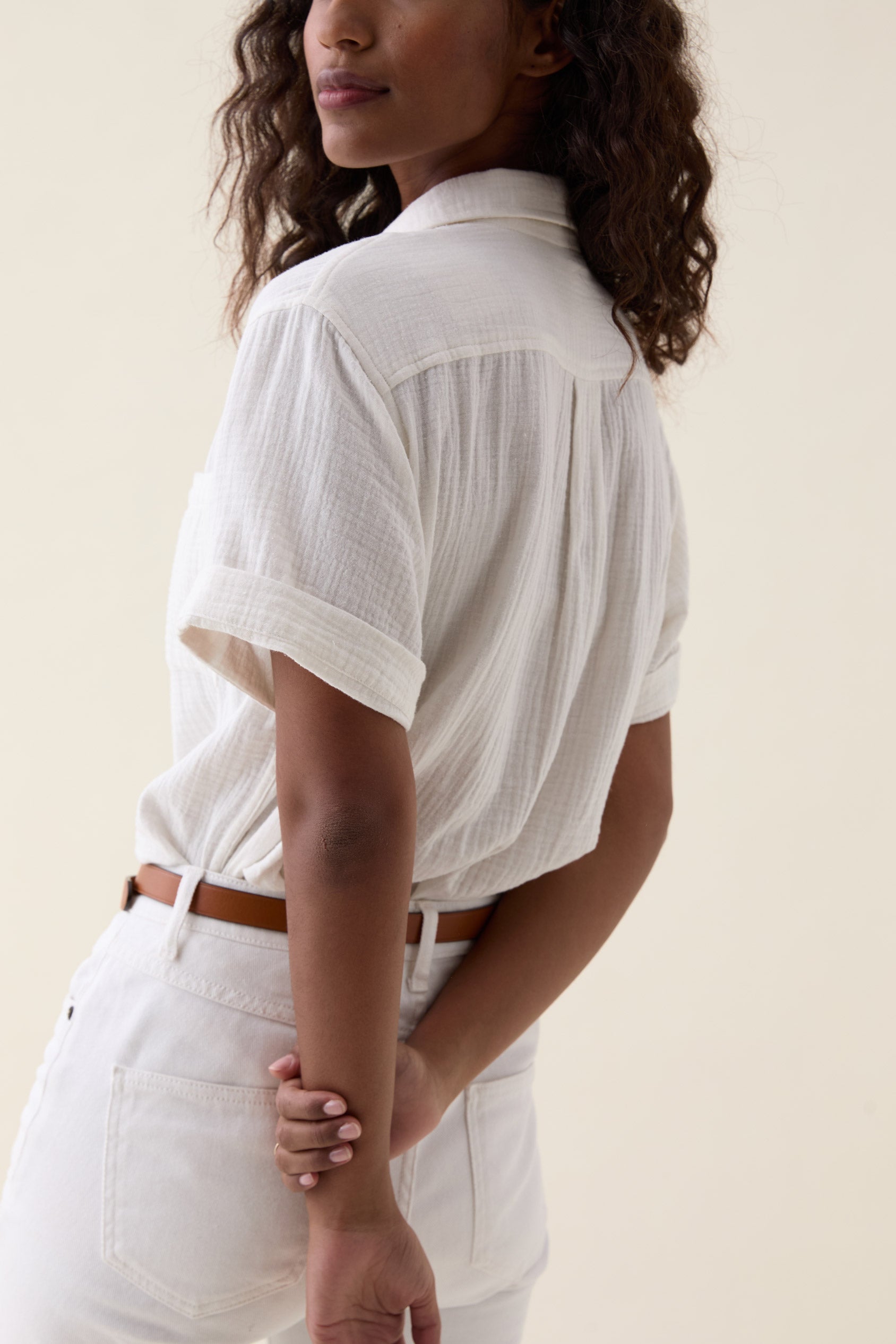 Barcombe White Double Cloth Shirt