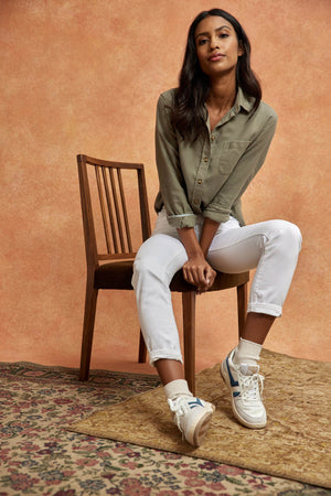 Bibury Khaki Flannel Shirt