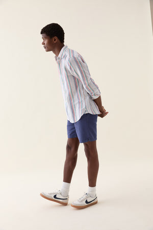 Bishopstone Multi Stripe Linen Shirt