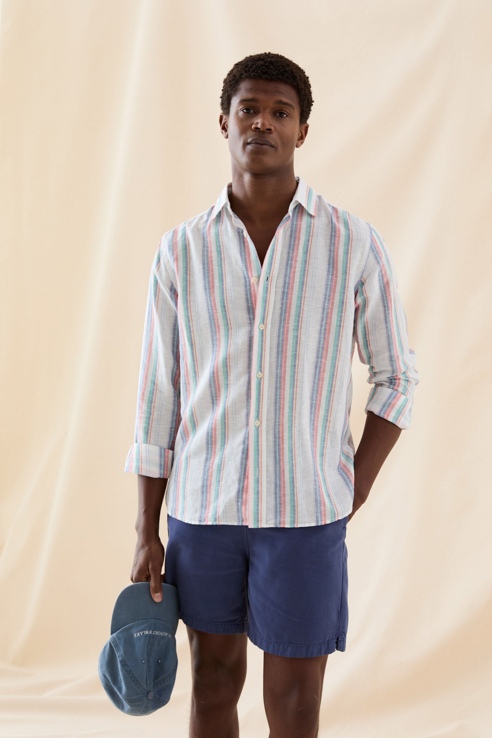 Bishopstone Multi Stripe Linen Shirt