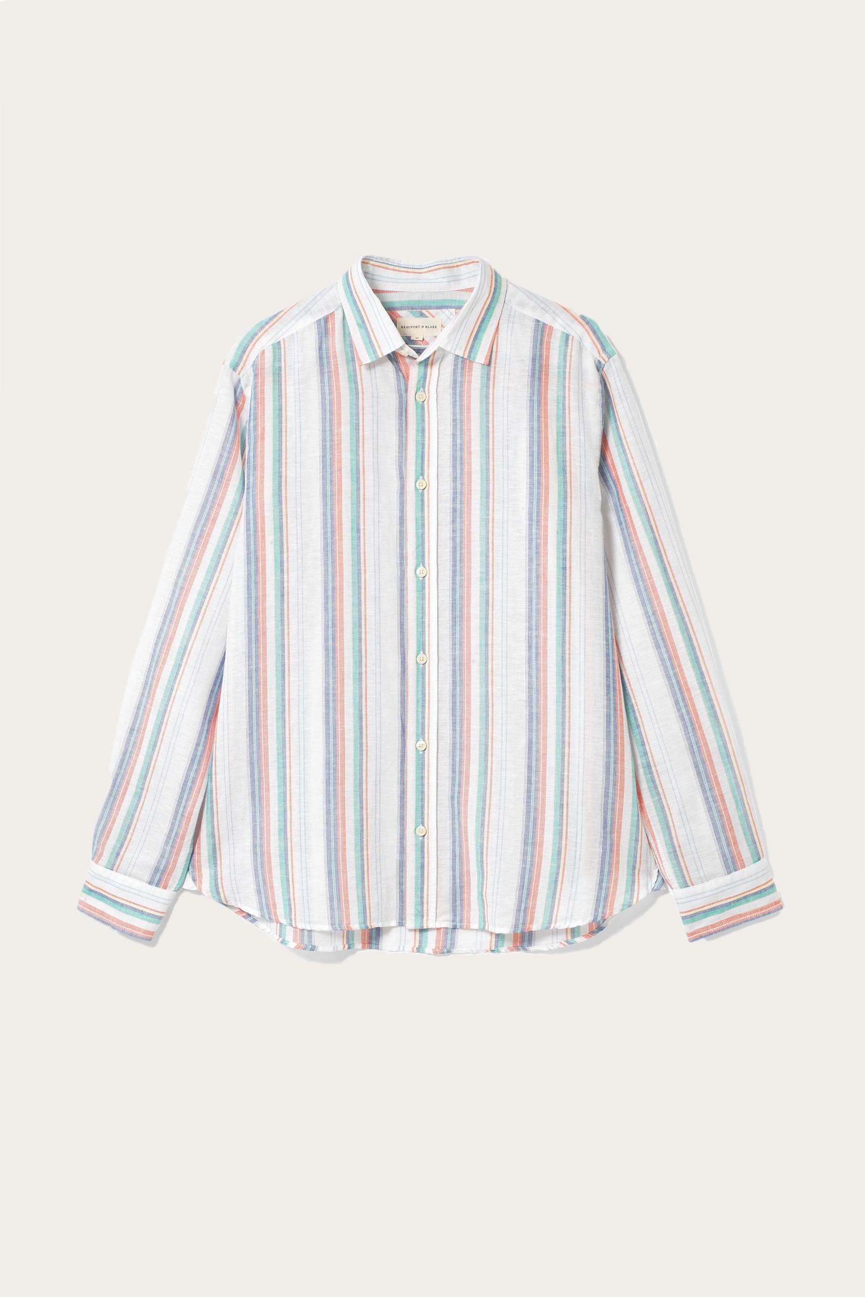 Bishopstone Multi Stripe Linen Shirt