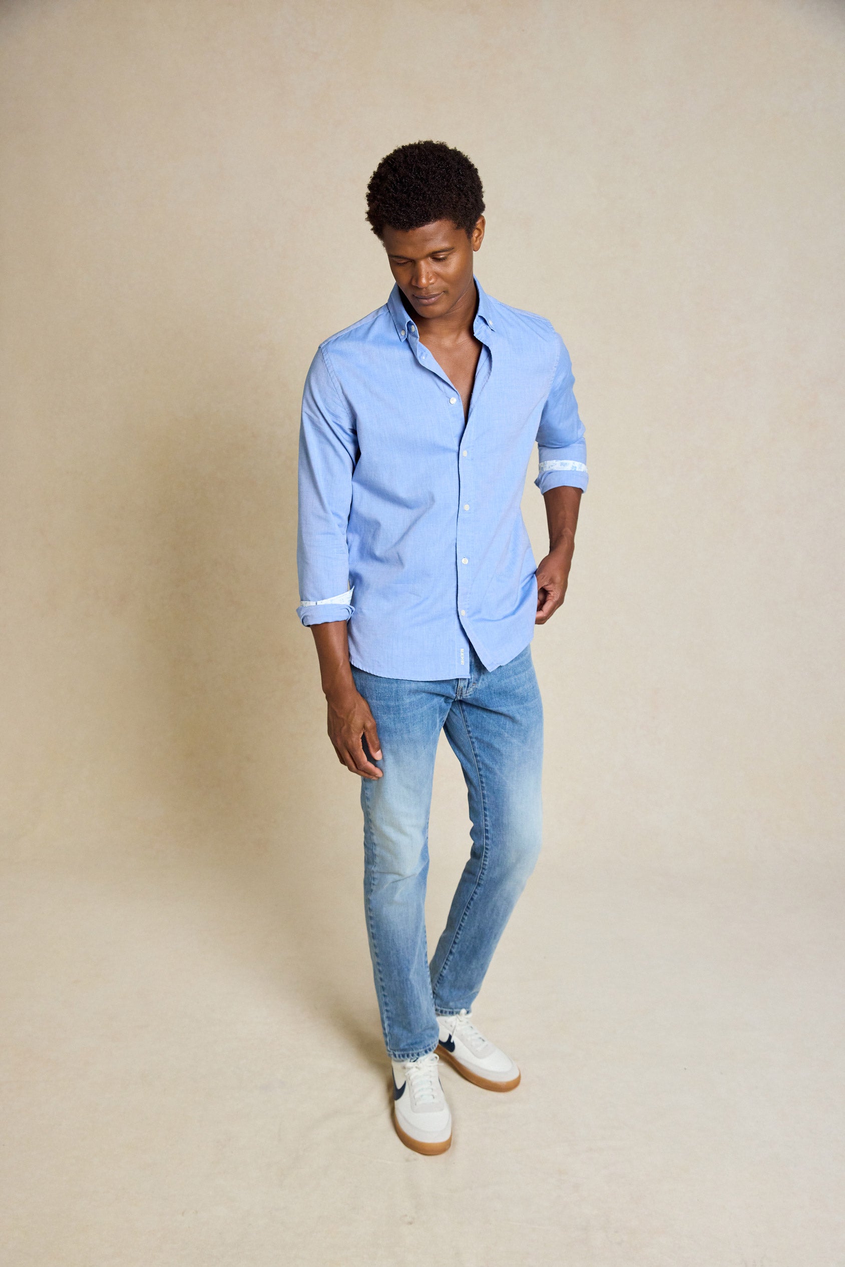 Khaki Pants Mens Dark Blue Shirt Outfit Men's Utility Shirt Maker In Classic Blue Oxford Batch Khaki Pants Mens Dark Blue Shirt Outfit Men's Utility Shirt Maker In Classic Blue Oxford Batch