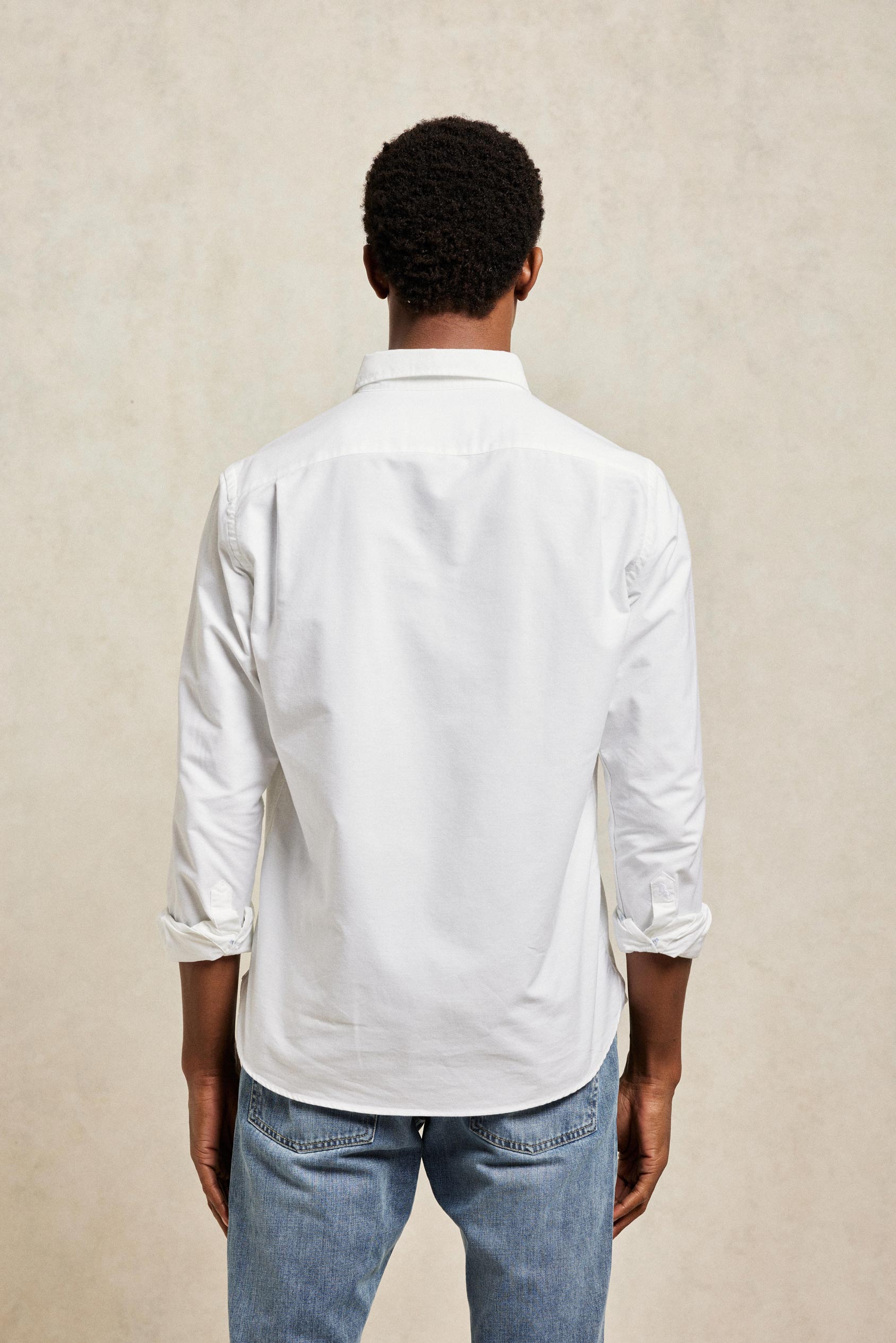 Blake Vintage White Men s Oxford Shirt Beaufort Blake