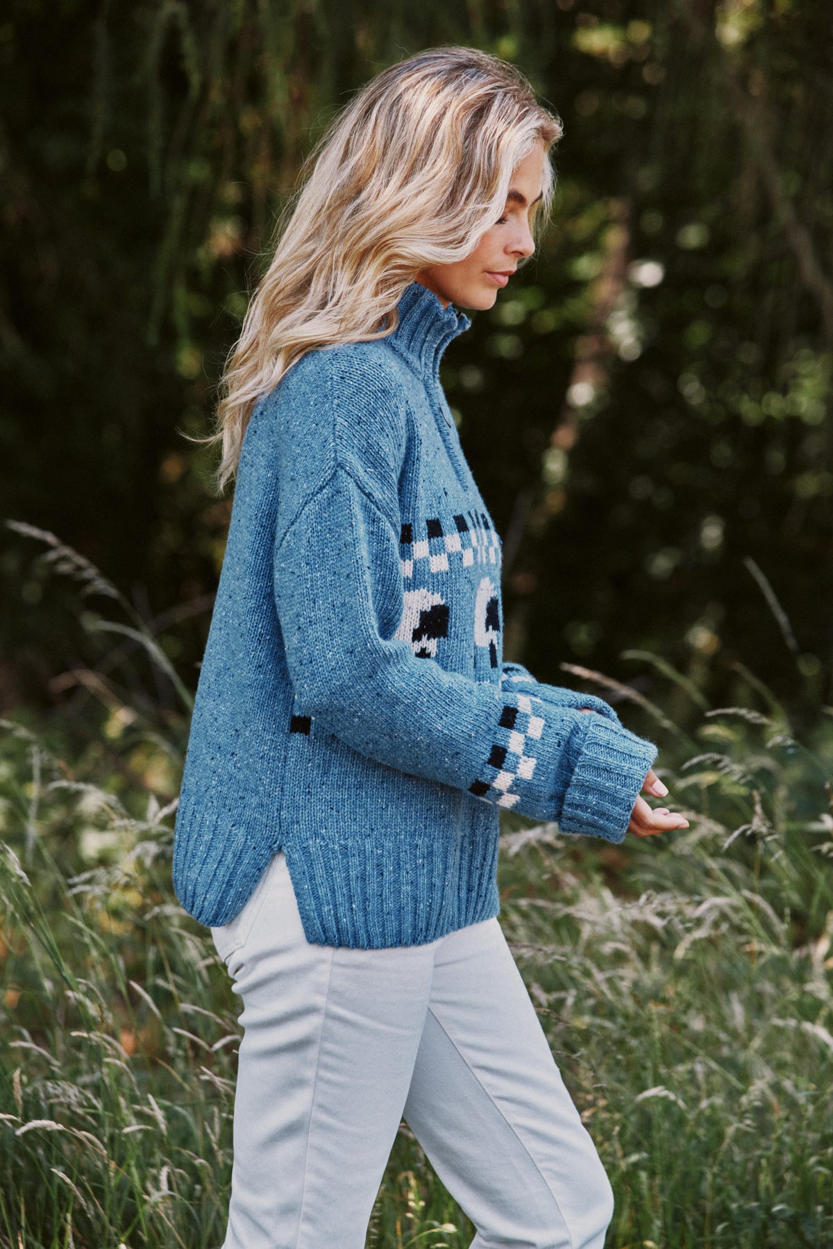 Montadale Sheep Half Zip Jumper