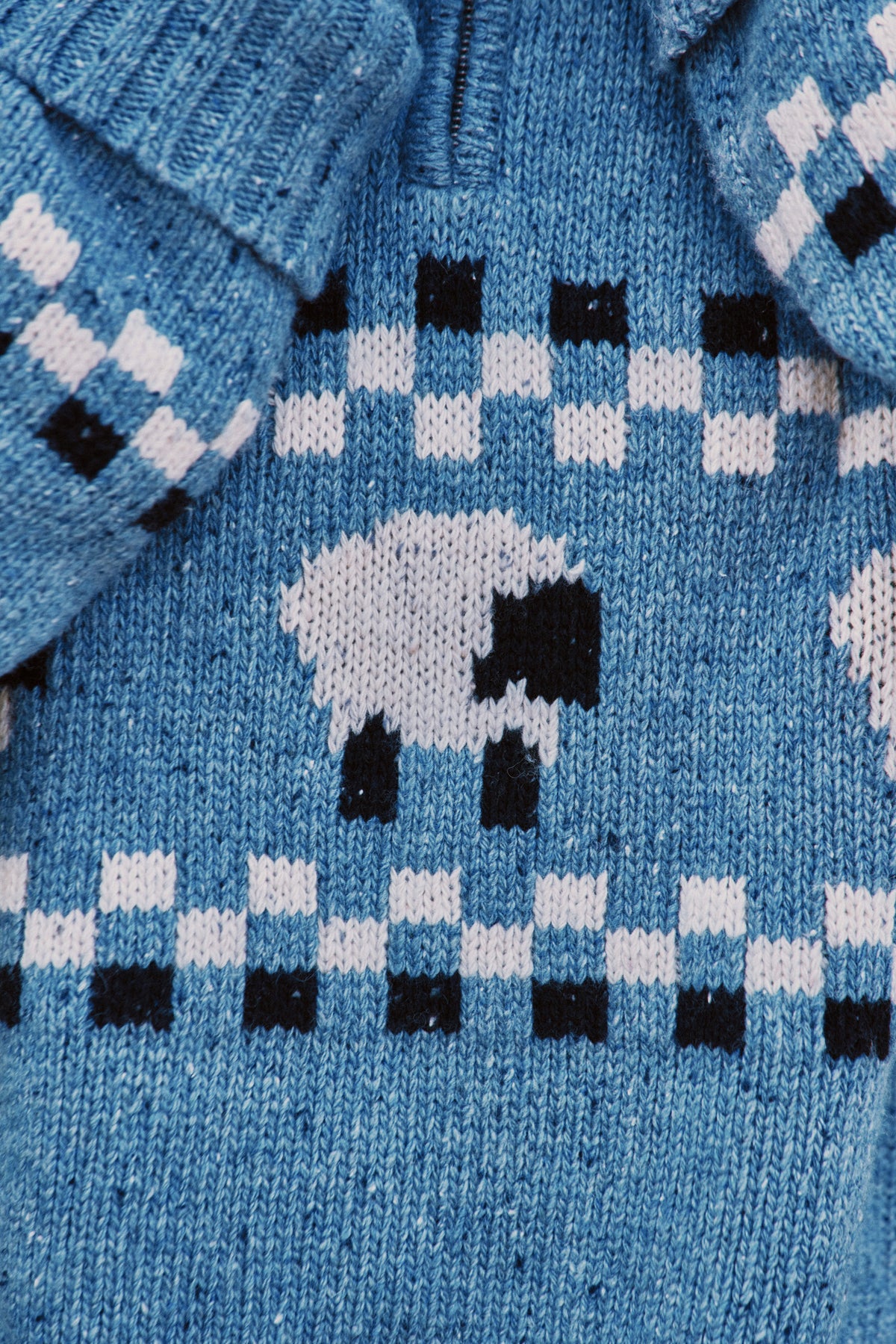 Montadale Sheep Half Zip Jumper