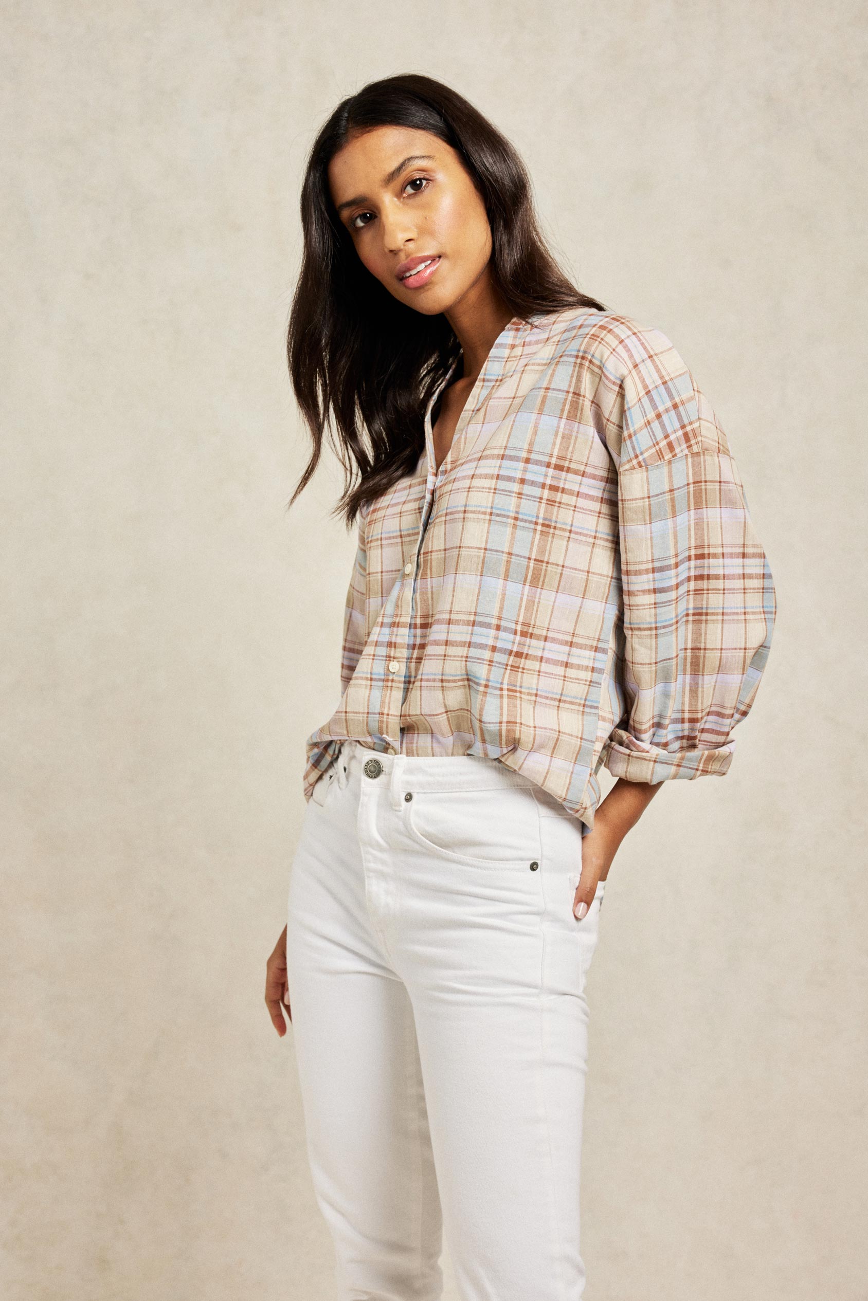 womens checked shirt