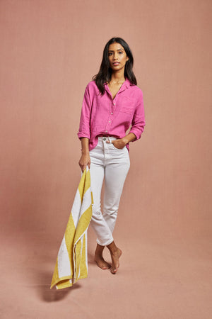 Burley Orchid Pink Linen Shirt