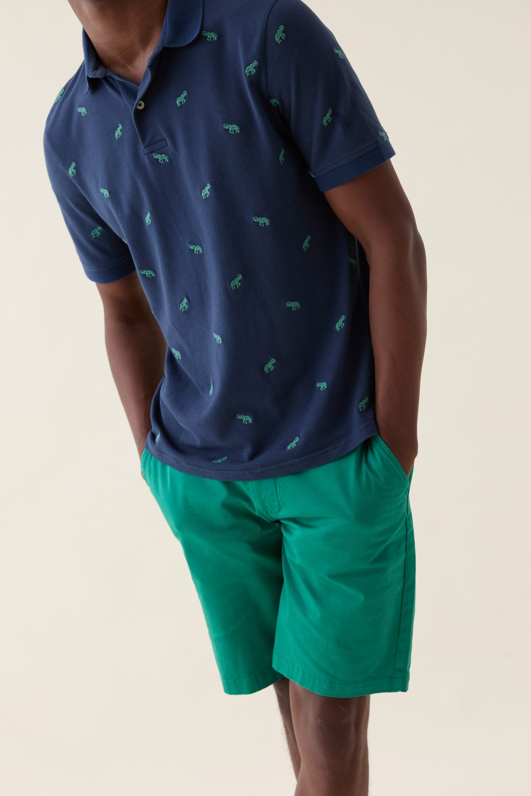 Burwash Embroidered Elephant Polo