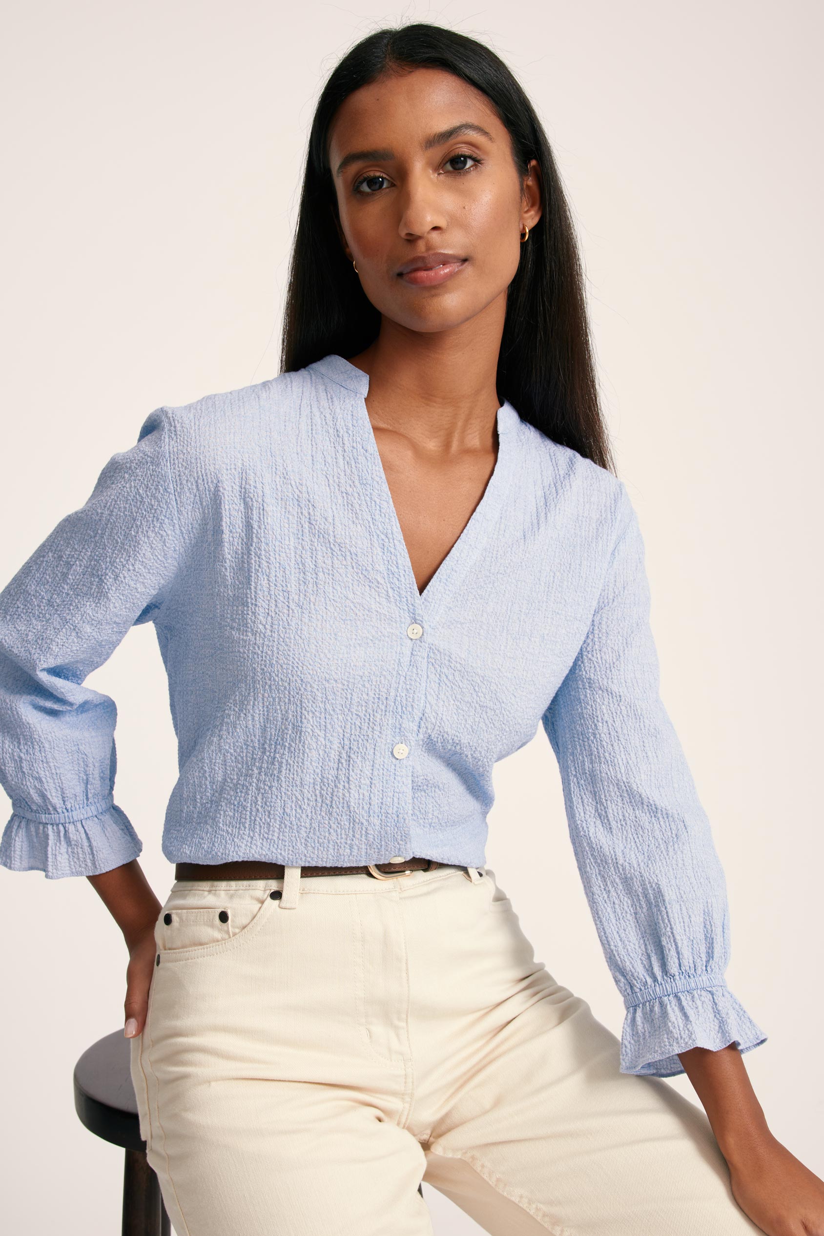 Clement Seersucker Blouse