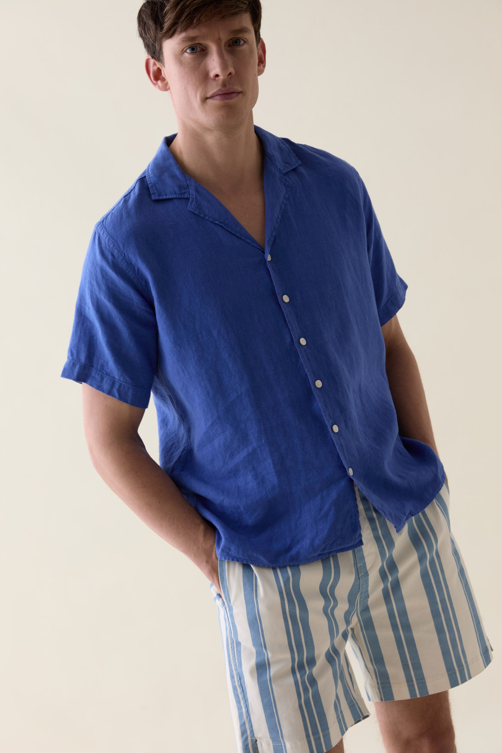 Chertsey Short Sleeve Linen Shirt