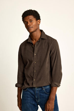 Wyck Chocolate Cord Shirt