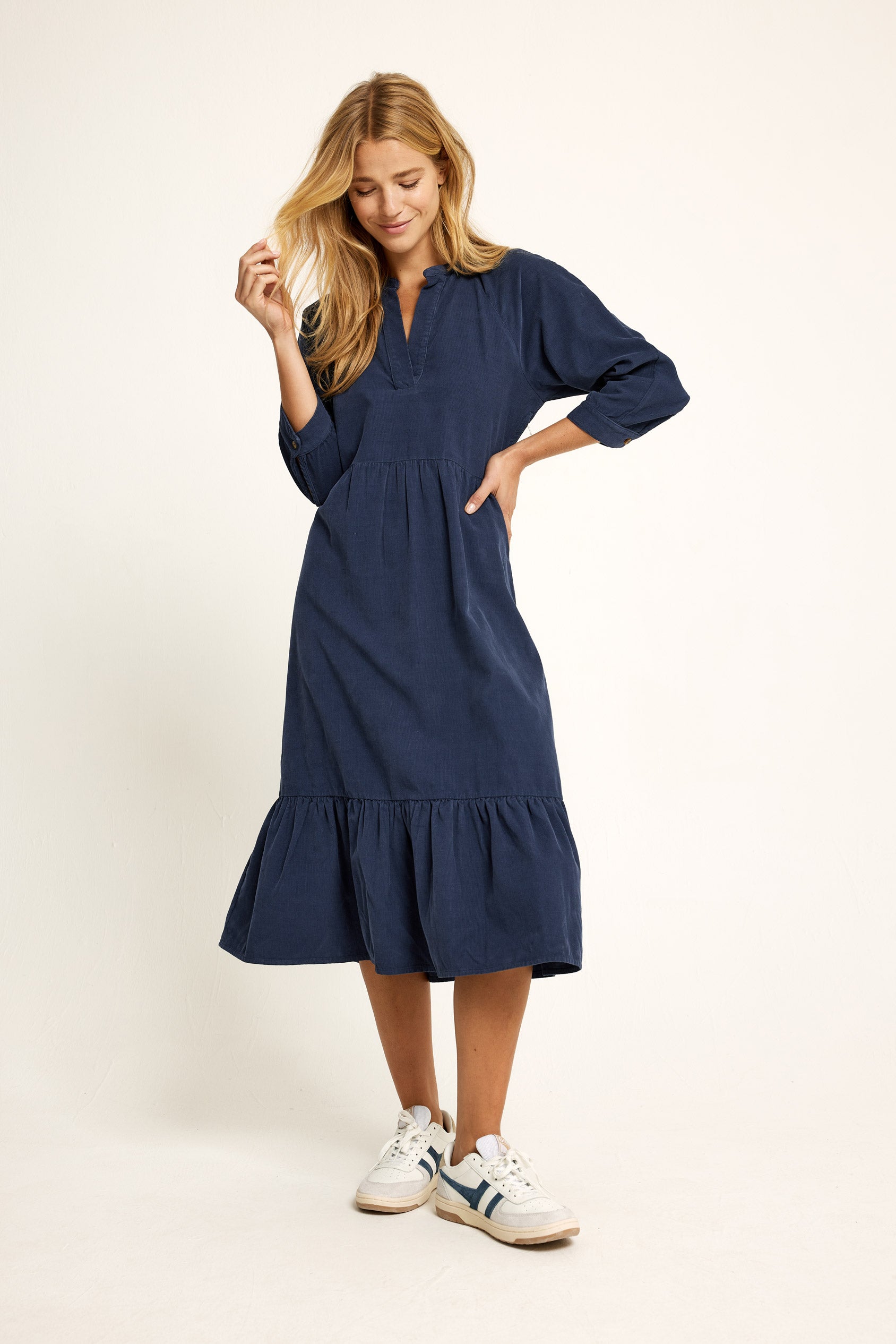 Falkirk Navy Cord Dress