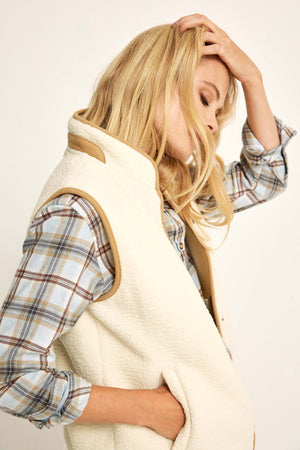 Alkham Ecru Sherpa Gilet